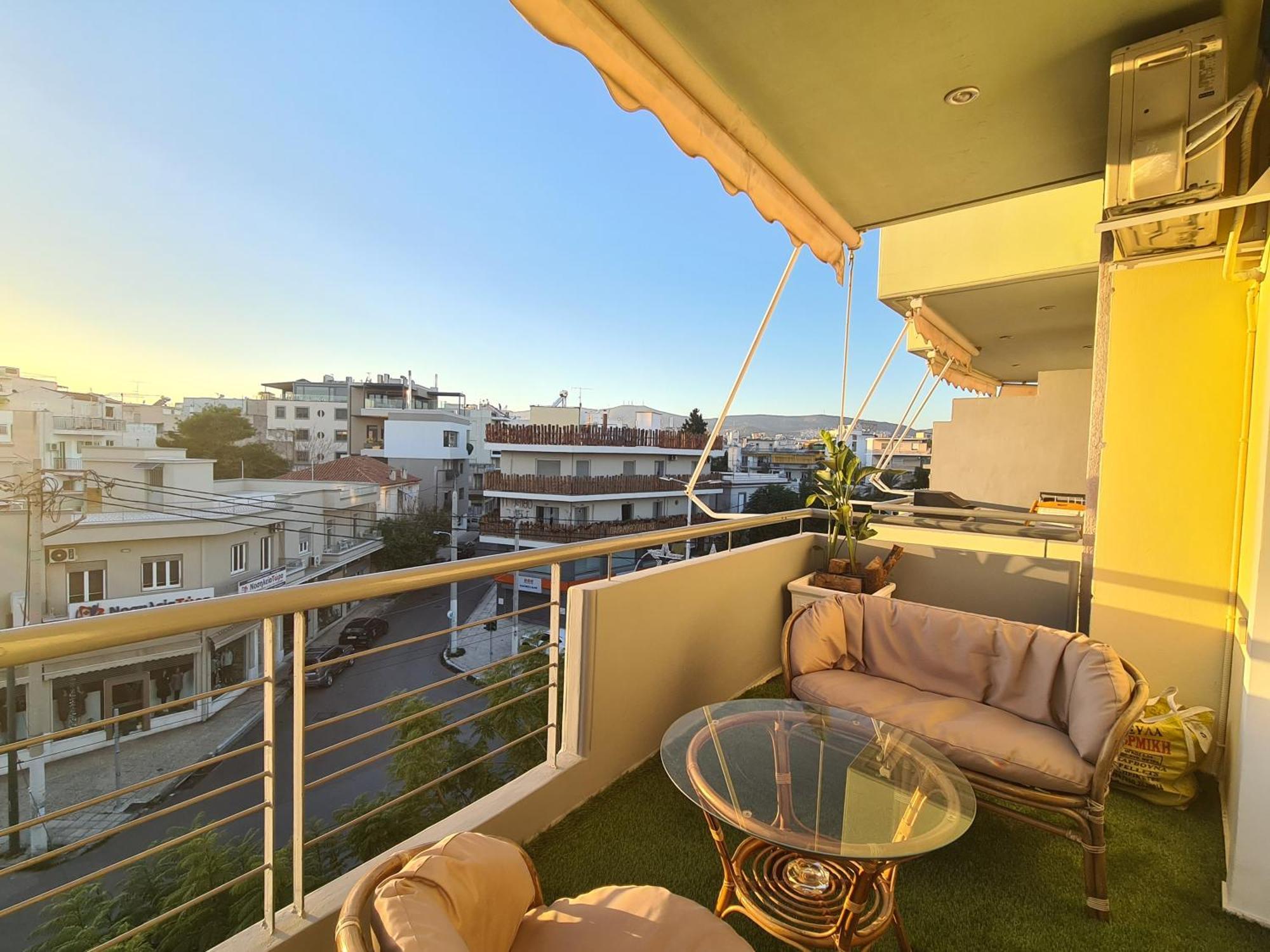 Sunny Home Private Jacuzzi Hydromassage Acropolis & Lycabettus Far View Parking 300M Metro Peristeri Атина Екстериор снимка